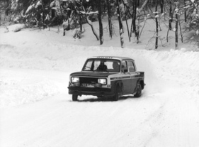 Simca Rallye 2 (1977) - Spezialversion "Coupe SRT 77" im Wintertest
