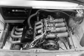 Simca Rallye 2 (1977) - bei der Spezialversion "Coupe SRT 77" wird die Leistung schon fast sichtbar produziert