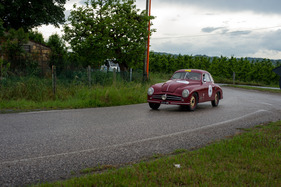 Stanguellini Berlinetta Bertone (1947) an der Mille Miglia 2013 Stanguellini Berlinetta Bertone (1947) an der Mille Miglia 2013