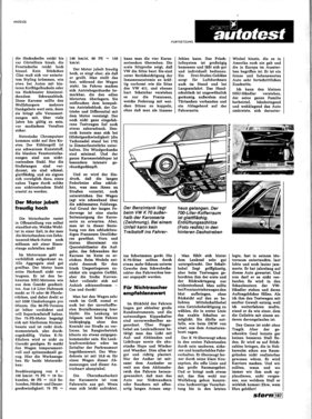 VW K 70 (1971) - Werbung in Deutschland - der Stern-Test von B. Busch