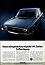 VW K 70 (1972) - Werbung in Deutschland - VW-Zeichen zur Beruhigung