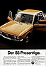 VW K 70 (1972) - Werbung in Deutschland - der 85 Prozentige
