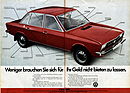 VW K 70 (1972) - Werbung in Deutschland - weniger brauchen Sie sich für Ihr Geld nicht bieten zu lassen