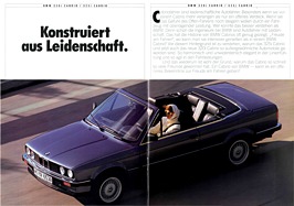 BMW E30 Cabriolet - Verkaufsprospekt (1988) - Seiten 2 und 3 BMW E30 Cabriolet - Verkaufsprospekt (1988) - Seiten 2 und 3