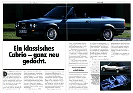 BMW E30 Cabriolet - Verkaufsprospekt (1988) - Seiten 4 und 5 BMW E30 Cabriolet - Verkaufsprospekt (1988) - Seiten 4 und 5