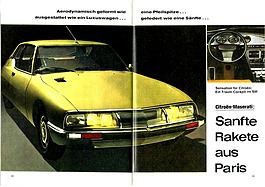 Citroën SM - sanfte Rakete aus Paris - Hobby 9/1970 - Seiten 84 und 85 Citroën SM - sanfte Rakete aus Paris - Hobby 9/1970 - Seiten 84 und 85