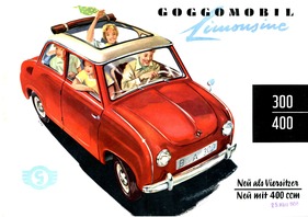 Goggomobil Limousine - Verkaufsprospekt (1958) Goggomobil Limousine - Verkaufsprospekt (1958)