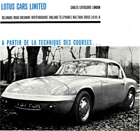 Lotus Elan S2 - Verkaufsprospekt (1965, franz.) Lotus Elan S2 - Verkaufsprospekt (1965, franz.)
