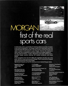 Morgan - Faltprospekt (1970) Morgan - Faltprospekt (1970)