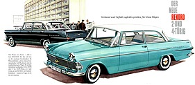 Opel Rekord - Verkaufsprospekt (1960) - Seiten 4 und 5 Opel Rekord - Verkaufsprospekt (1960) - Seiten 4 und 5
