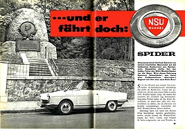 Test NSU Wankel Spider - Hobby 21/1964 - Seiten 52 und 53 Test NSU Wankel Spider - Hobby 21/1964 - Seiten 52 und 53