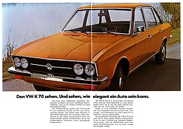 VW K 70 - Verkaufsprospekt (1974) - Seiten 4 und 5 VW K 70 - Verkaufsprospekt (1974) - Seiten 4 und 5