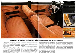 VW K 70 - Verkaufsprospekt (1974) - Seiten 6 und 7 VW K 70 - Verkaufsprospekt (1974) - Seiten 6 und 7