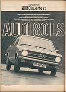 Testbericht: 50'000km-Dauertest - Audi 80 LS (auto motor und sport / Nr. 5 / 1974 - Seite 52)