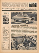 Seite 19 von Übersicht: auto motor und sport / Nr. 21 / 1966 - Titelseite