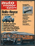 Seite 1 von auto motor und sport Nr. 2 / 1980