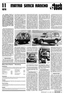 Testbericht: Test Matra Simca Rancho (AR-Zeitung Nr. 18 / 1978 vom 27.Apr.1978 - Seite 33)
