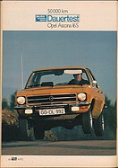 Testbericht: 50'000km Dauertest - Opel Ascona 16S (auto motor und sport / Nr. 4 / 1972 - Seite 68)