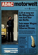 Seite 1 von ADAC Motorwelt Nr. 5 / 1975 vom 01.05