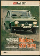 Testbericht: Rückenstärkung - Test Renault 12 TS (auto motor und sport / Nr. 21 / 1973 - Seite 116)