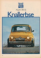 Testbericht: Knallerbse - Fiat Abarth 595 SS (auto motor und sport / Nr. 23 / 1970 - Seite 124)