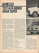 Testbericht: Test Alfa Romeo Giulia Super (auto motor und sport / Nr. 17 / 1965 - Seite 24)