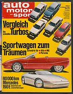 Seite  von Übersicht: auto motor und sport / Nr. 21 / 1985 - Titelseite