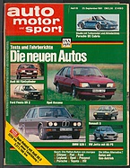 Seite 1 von auto motor und sport Nr. 19 / 1981