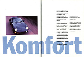 Die Idee Porsche 911 - Porsche 993 - Verkaufsliteratur (1996) - Seiten 40 und 41