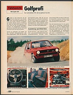 Testbericht: Golfprofi - Fahrbericht VW Golf GTI (auto motor und sport / Nr. 20 / 1975 - Seite 64)