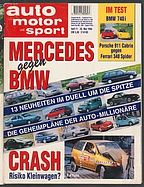 Seite  von Übersicht: auto motor und sport / Nr. 11 / 1994 - Titelseite