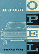 Opel Rekord A - Bedienungsanleitung (1963)