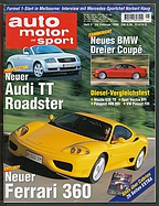 Seite  von Übersicht: auto motor und sport / Nr. 5 / 1999 - Titelseite