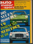 Seite 1 von auto motor und sport Nr. 17 / 1973