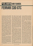 Testbericht: Wir fuhren - Ferrari 330 GTC (auto motor und sport / Nr. 22 / 1966 - Seite 18)