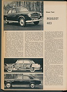 Testbericht: Unser Test - Peugeot 403 (auto motor und sport / Nr. 4 / 1956 - Seite 14)