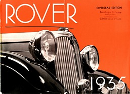 Rover - Verkaufsprospekt (1935, engl.)