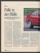 Testbericht: Fülle in Hülle: Test BMW M 5 (auto motor und sport / Nr. 9 / 1992 - Seite 48)