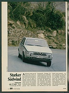 Testbericht: Starker Südwind - Alfa 75 Turbo (Fahrbericht) (auto motor und sport / Nr. 8 / 1986 - Seite 112)