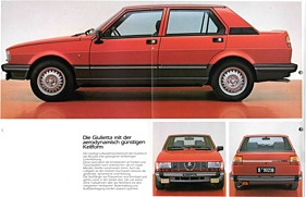 Alfa Romeo Giulietta - Verkaufsprospekt (1981) - Seiten 4 und 5