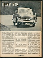 Testbericht: Wir fuhren - Hillman Minx mit Easidrive (auto motor und sport / Nr. 12 / 1960 - Seite 23)