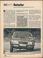 Testbericht: Rotarier - Test NSU Ro80 (auto motor und sport / Nr. 25 / 1975 - Seite 94)