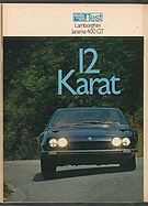 Testbericht: 12 Karat - Test Lamborghini Jarama 400 GT (auto motor und sport / Nr. 17 / 1971 - Seite 60)