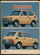 Testbericht: Kurzware - Test Fiat 126 (auto motor und sport / Nr. 15 / 1973 - Seite 64)