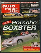 Seite  von Übersicht: auto motor und sport / Nr. 18 / 1996 - Titelseite