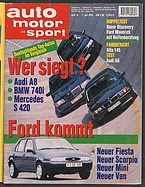 Seite  von Übersicht: auto motor und sport / Nr. 14 / 1994 - Titelseite