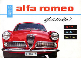Alfa Romeo Giulietta – Verkaufsprospekt (1959)