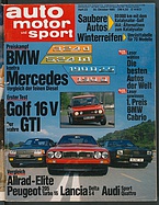 Seite  von Übersicht: auto motor und sport / Nr. 22 / 1985 - Titelseite