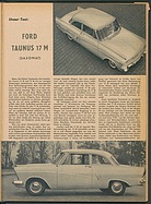 Testbericht: Unser Test - Ford Taunus 17M (auto motor und sport / Nr. 25 / 1957 - Seite 13)