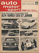 Seite  von Übersicht: auto motor und sport / Nr. 21 / 1966 - Titelseite